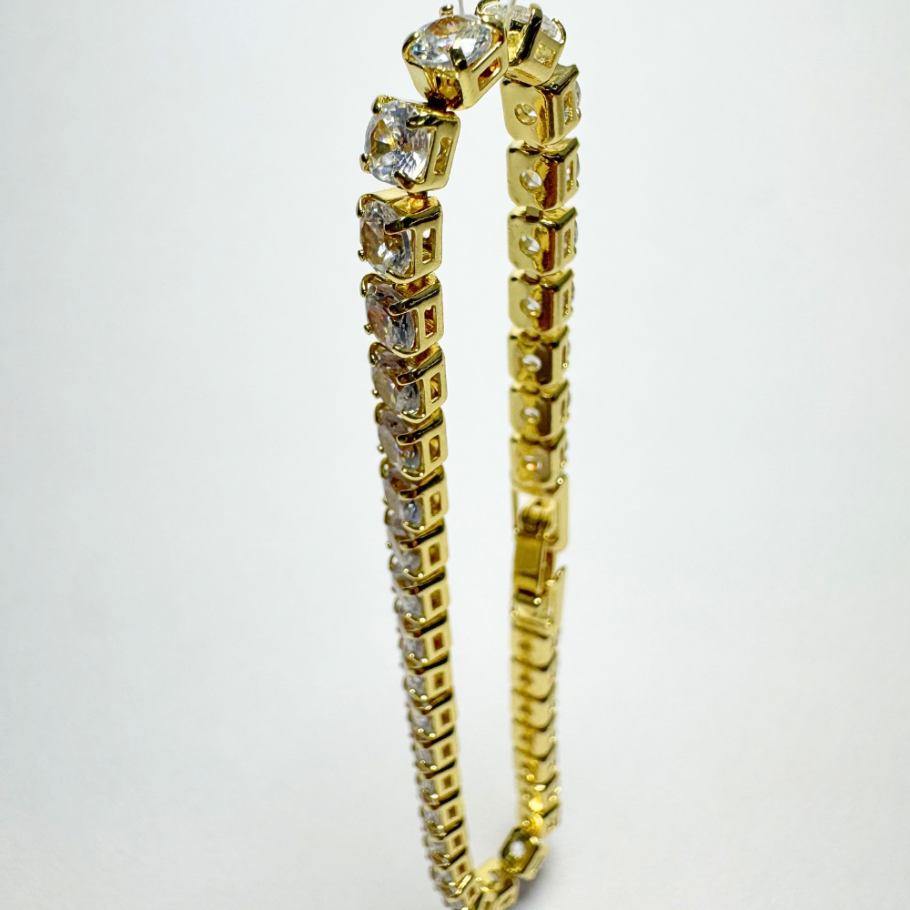 Luvienne — Pulsera Tennis de Circonitas con Brillo Infinito