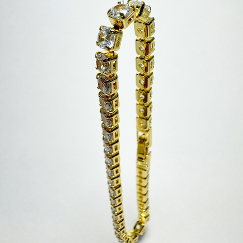 Luvienne — Pulsera Tennis de Circonitas con Brillo Infinito