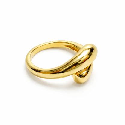 Evania — Anillo Esculpido Abierto en Oro